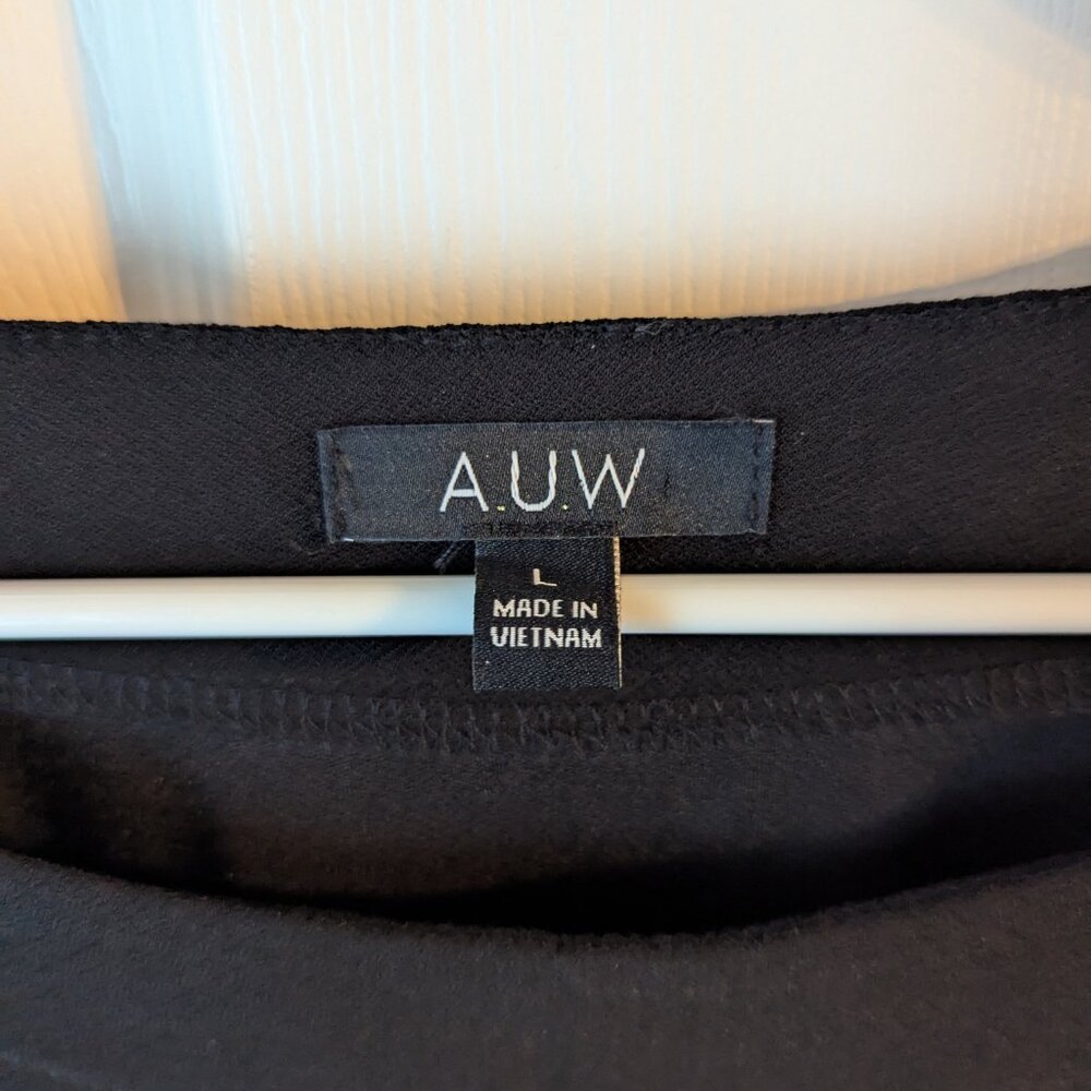 AUW black cold shoulder top - L - Picture 5 of 5